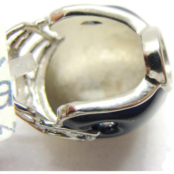 U of M University of Michigan Wolverine Football Helmet Bead Charm Blue & Yellow - Picture 9 of 11